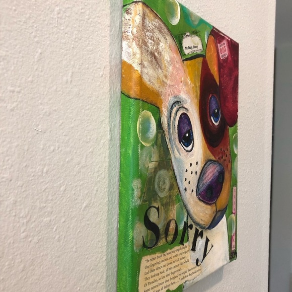 Uh Oh (ORIGINAL acrylic on canvas) - Picture 5 of 7